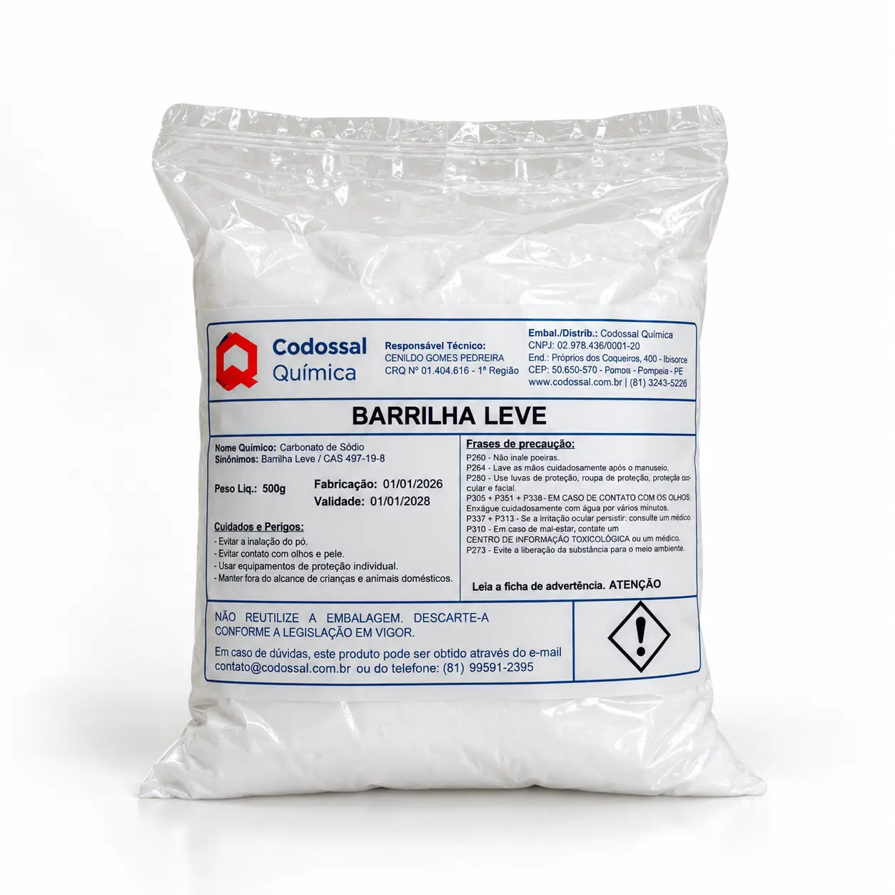 Barrilha leve Codossal